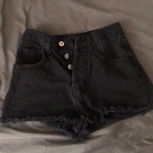 Brandy Melville High-Waisted Black Shorts